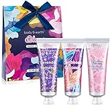 BODY & EARTH Hand Cream Gift Set,Natural Plant Fragrance Hand Lotion with Argan Oil and Glycerin for Women, Travel Size Lotion for Dry Hands Gift Set,Mothers Day GIfts for Mom