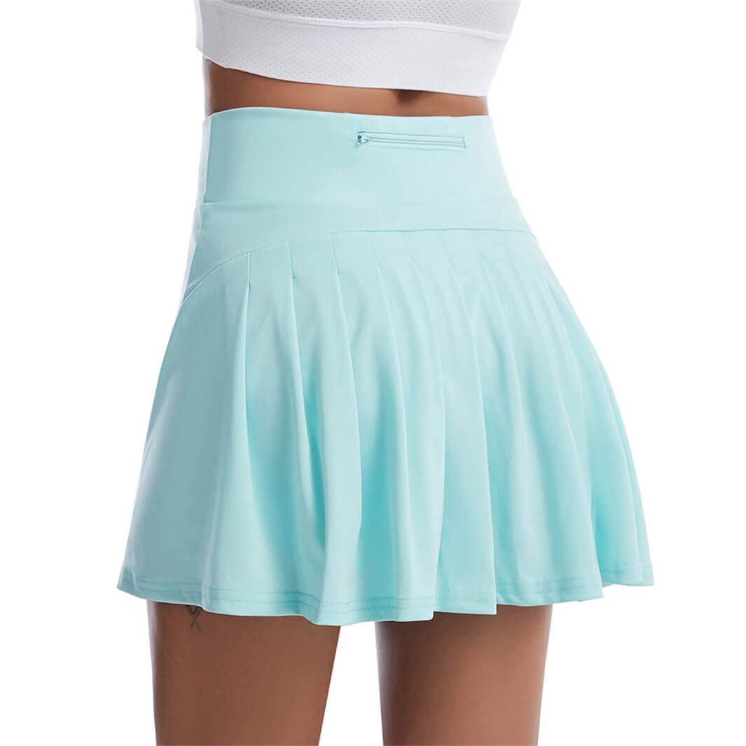 Falda de Plisada Tenis Pantalón con Interior Shorts Bolsillos Secado Rápido y Transpirable Gym Tennies Falda Deportiva
