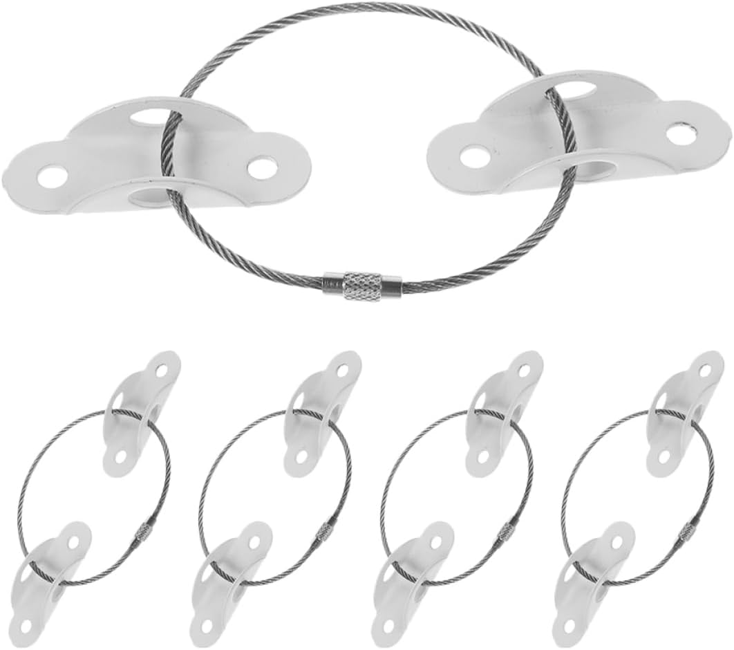 ORFOFE 5sets Furniture Anchors for Proofing -tip Straps for Securing Heavy Furniture to Walls Easy Installation Hardware Included for Safety Home Environments