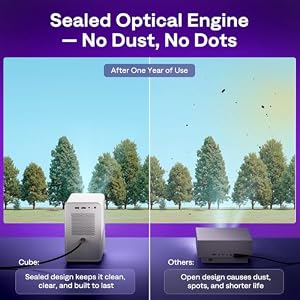 Aurzen Roku TV D1R Cube Smart Outdoor Projector with WiFi and Bluetooth — photo 5 of 6