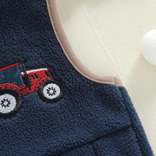 Image of Denim Vest Kids Girl Boy Fashion Coats Turn Dwon Collar Sleeveless Jackets Trendy Outwear