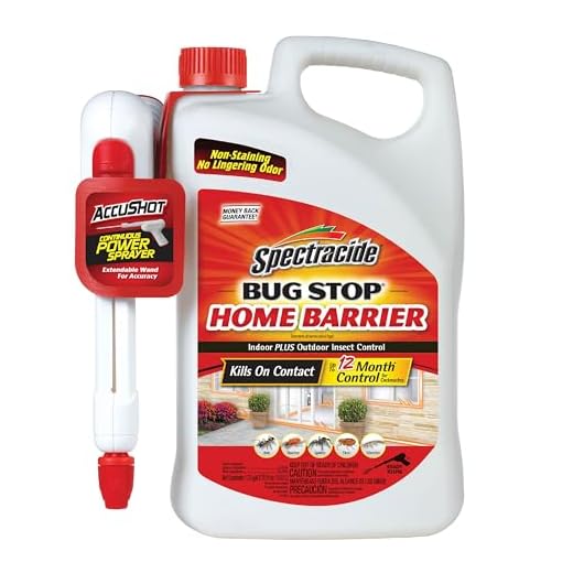 Spectracide Bug Stop Home Barrier, Kills Ants, Roaches and Spiders On Contact, Indoor and Outdoor Insect Control, 1.33 Gallon (RTU Accushot Spray)