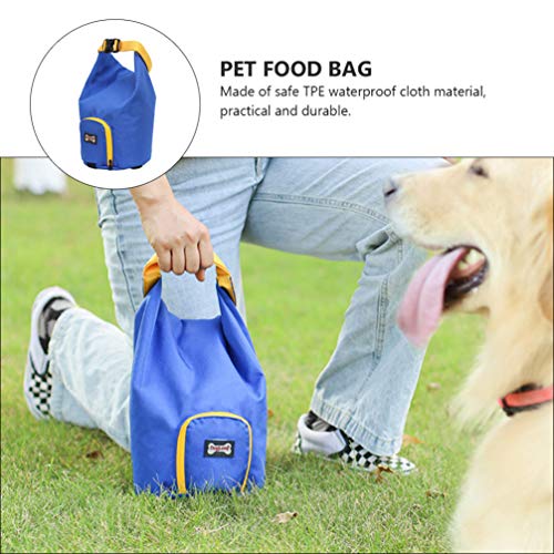 Bolsa de viagem para comida de cachorro Balacoo à prova d'água, bolsa de treinamento dobrável para