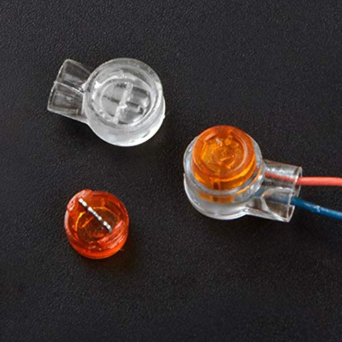 Udith 50pcs K1 Network cable Telephone line Quick connection terminal Thin line connector Signal line Two lines connection Moisture