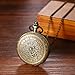 Imagen de OIDEA Relojes Bolsillo Analógico Unisex: Reloj de Bolsillo de Cuarzo para Hombre y Mujer Decoración Zodiac Escala de Números Arábigos Cadena de Cintura