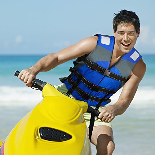 Multi-Sport Life Vest With Hi-Visibility Reflective Panels And Threading By Crown Sporting Goods (Red) #TOP4