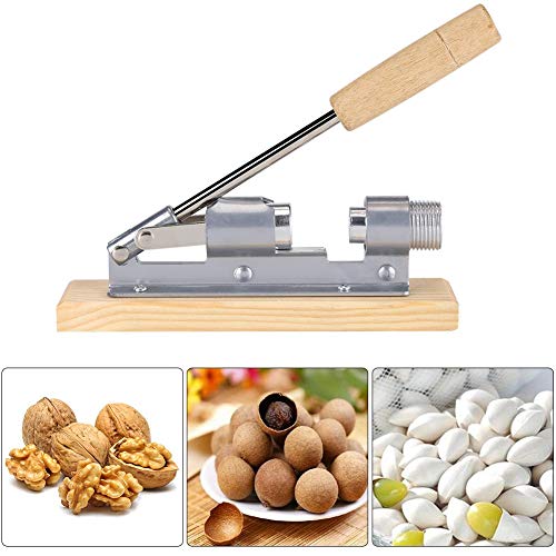 Casador Manual de Cascanueces Partidor de Almendras Manual Presi�n Frutos Secos Alicates Herramienta de Apertura Partidor de Nuez de Madera Manual Para Avellanas Nueces Almendras Macadamia