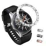 42mm/46mm Bezel Ring Compatible with Galaxy Watch 42mm,Galaxy Gear Sport,Galaxy Watch 46mm,Gear S3 Frontier&Classic Bling Inlay Crystal Metal Bezel Ring Protection Cover for Galaxy Watch