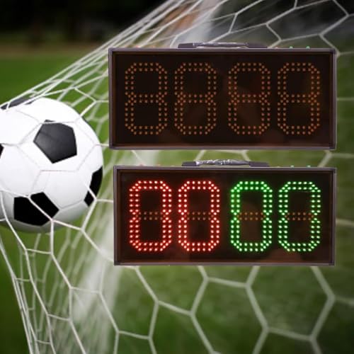 Marcador LED portátil para fútbol con funciones de sustitución miniatura 5
