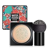 Mushroom Head Air Cushion CC Cream, BB Creme Wasserfeste Concealer Foundation Abdeckung, Flüssige Grundierung, Make up Concealer für Gesicht und Hals, Primer Langlebig und Perfekte Abdeckung