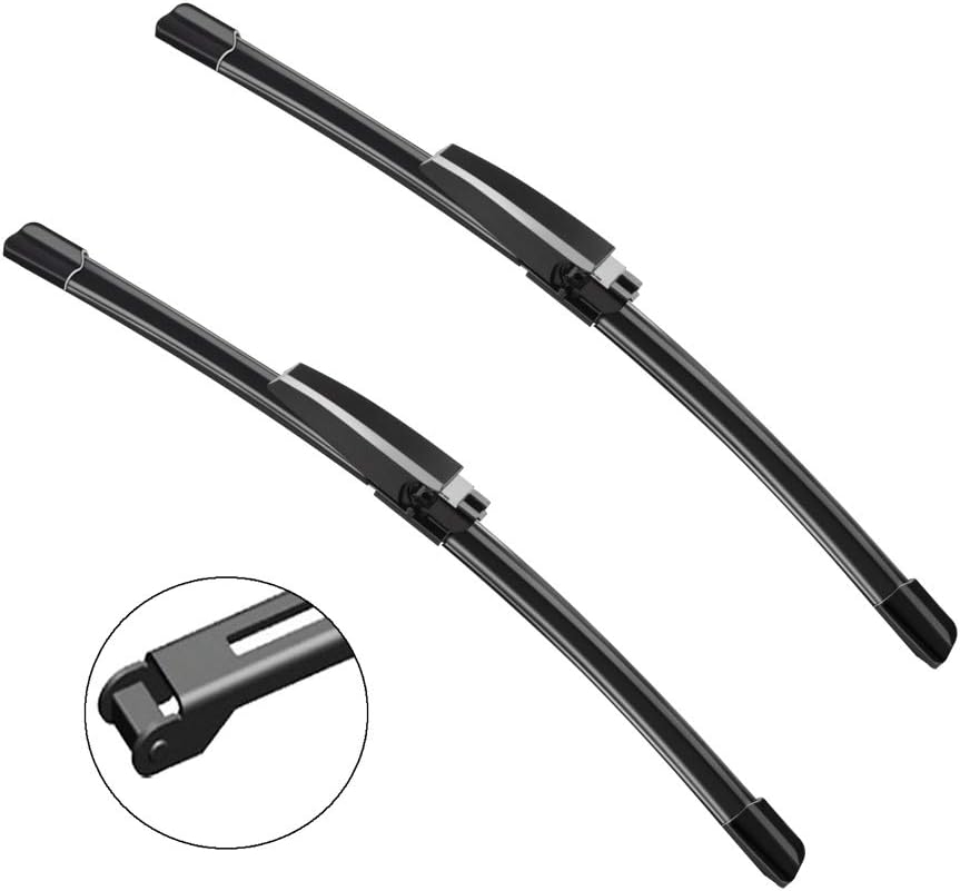 2 Factory Wiper Blades Replacement For Audi A4 S4 RS4 A6 S6 Allroad 2002-2008 Original Equipment Windshield Window Wiper Blade Set - 22"/22" (Set of 2) Pinch Tab