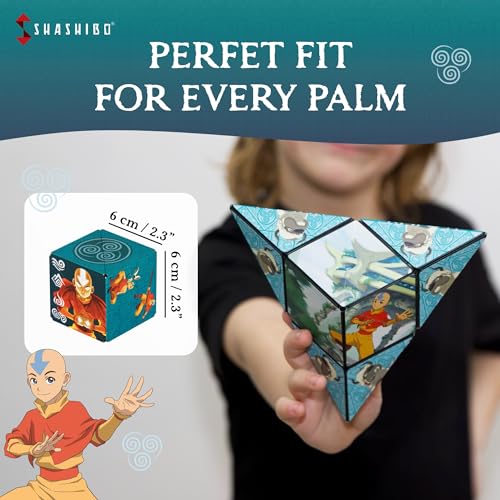 Image of Shashibo Avatar The Last Airbender Magnetic Puzzle Cube, Sensory Fidget Toy