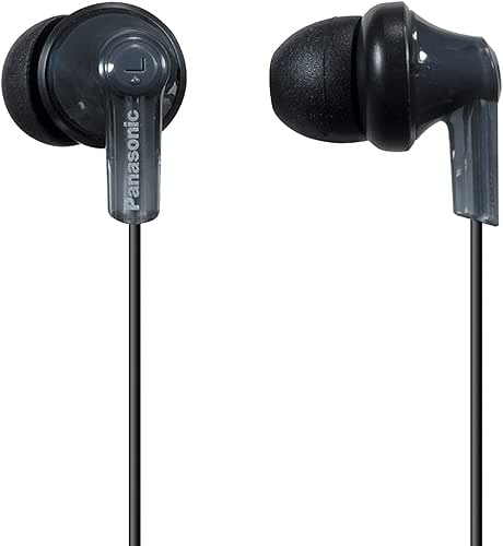 Panasonic ErgoFit Wired Earbuds, 3.5mm Jack In-Ear Headphones Wired with