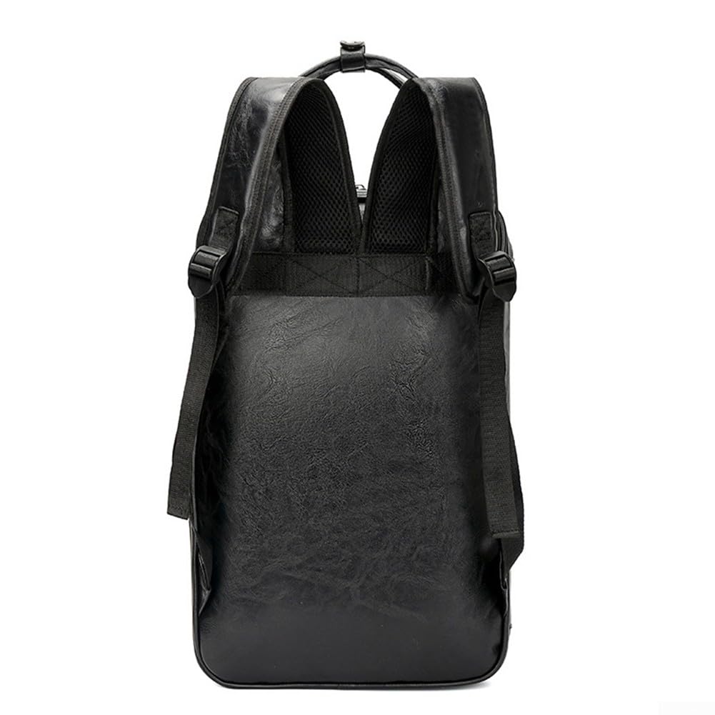 DAZZLEEX Borsa per bacchette in pelle PU, 5 tasche, borsa per bacchette, zaino, morbida, impermeabile, resistente all'usura, 54 x 17 x 3 cm (nero)