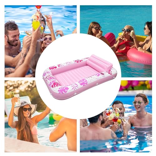 Hamac gonflable piscine Monstera pour adulte idéal à la plage - 5