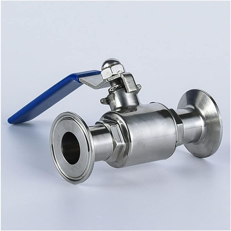 lever ball valves,ball valve,Stainless Steel Clamp Type Quick-fit Ball Valve,1/2" 3" 4" DN15- DN125 Sanitary Snap-in Straight-Through Quick-Connect Valve for Liquids Gases (Color:76mm Chuc ( Color : 8