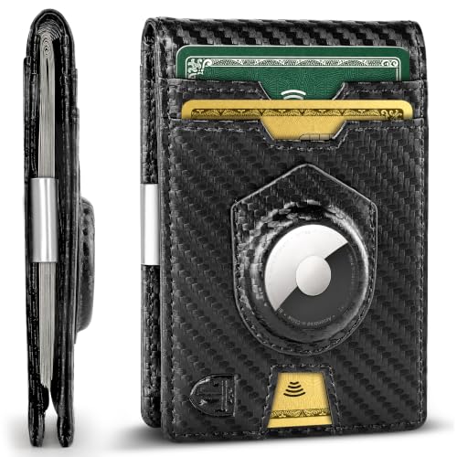 TRAVANDO Money Clip Wallet with AirTag Pocket - RFID Protected Wallet for Men...