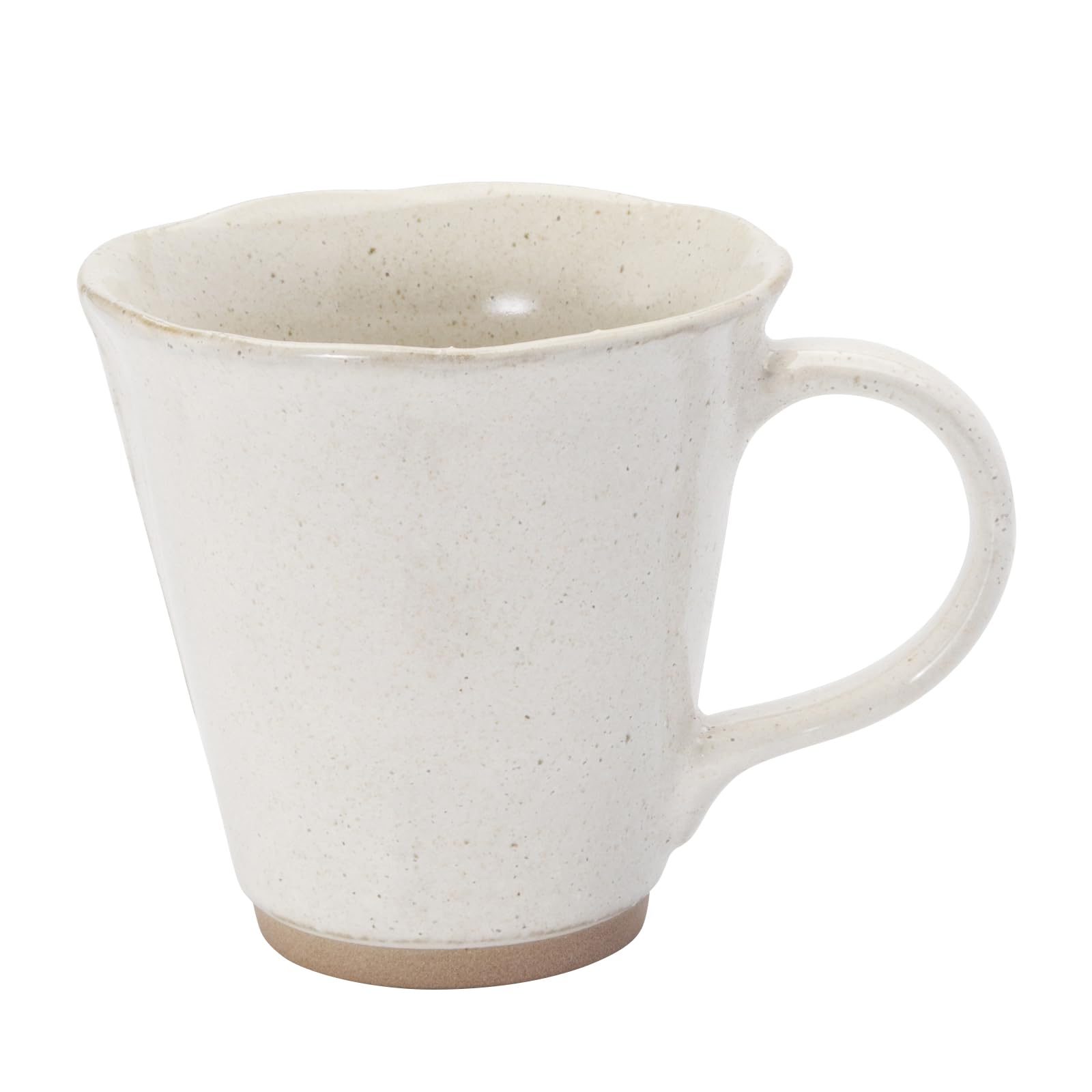 133-61812 Mino Ware Mug, Cup, Microwave, Dishwasher Safe, Tableware, Flower Shape, Milky White, Capacity Approx. 10.1 fl oz (300 ml), Made in Japan : Home & Kitchen