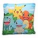 Pokemon | Starter Team | Cojín para niños 40 x 40 cm | Cojín decorativo