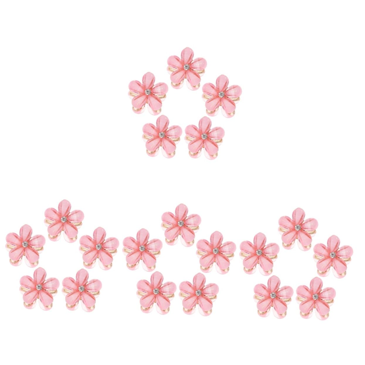 Baluue 80stücke Mini Haarklammern Mit Blumenmotiv Kleine Haarspangen Für Jede Frisur Für Feines Haar Und Alltagseinsatz Langlebig Und Stylisch Für Hochzeiten Und Partys