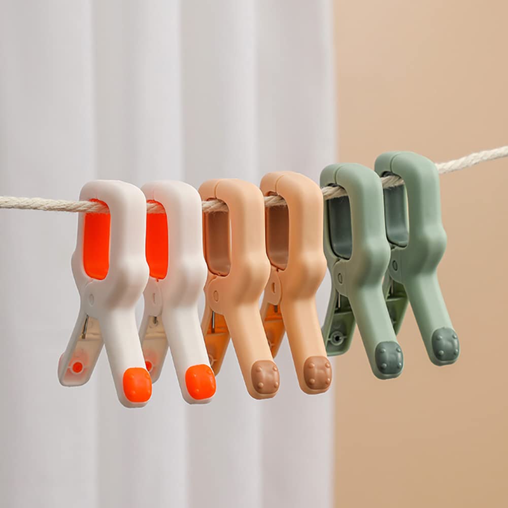 Set 4 Clip E 2 Ganci Per Passeggino - Antivento, Per Giocattoli E Asciugamani - Foto 12