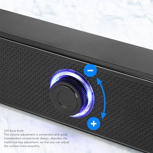 Altavoces USB para pc lyrlody que solucionan el audio bajo de los monitores modernos 6