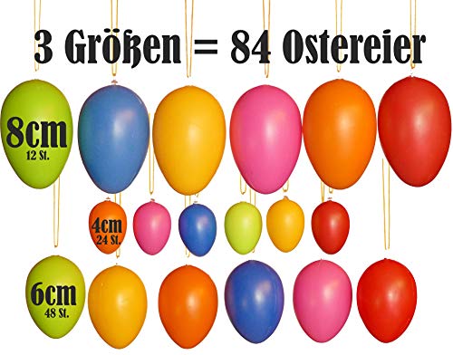 Generisch 84 hochwertigen Ostereier in 3 Gr&ouml;&szlig;en Set