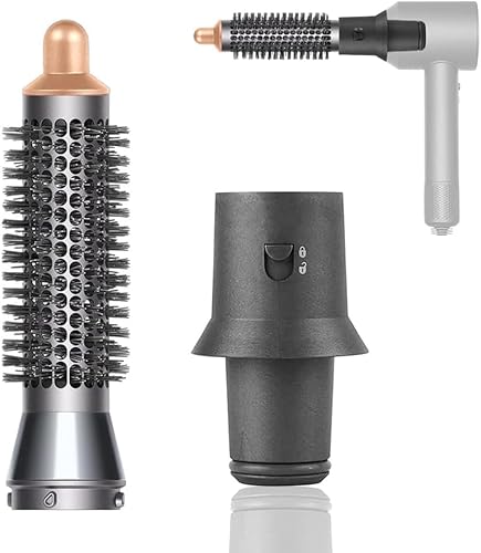 Cepillo de volumen redondo y adaptador para secador de pelo Dyson Supersonic HD15 HD01 HD02 HD03 HD04 HD08 accesorio para secador de pelo