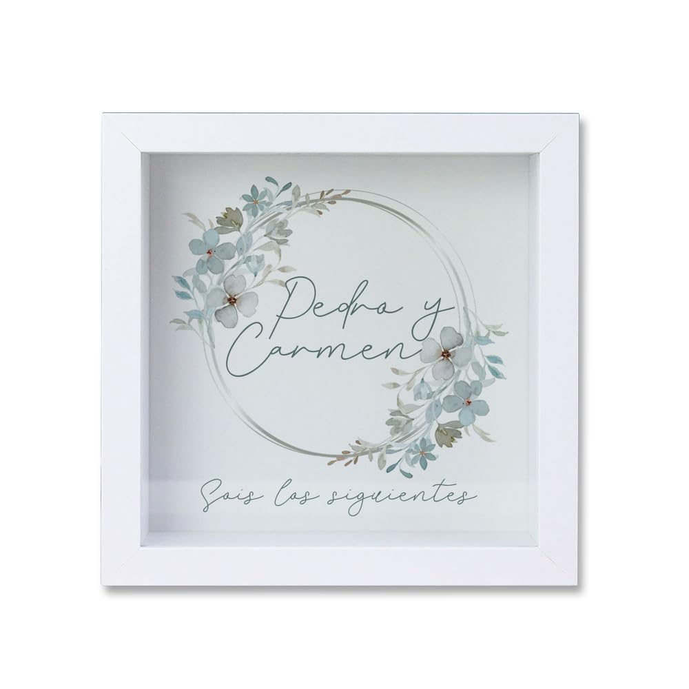 Hucha Personalizada con Nombres para Boda Sois los Siguientes