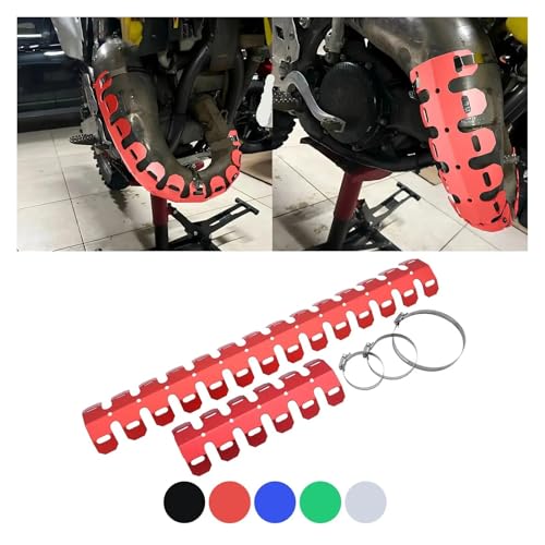 Cubierta térmica escape motocicleta protector antiescaldaduras universal de acero 2
