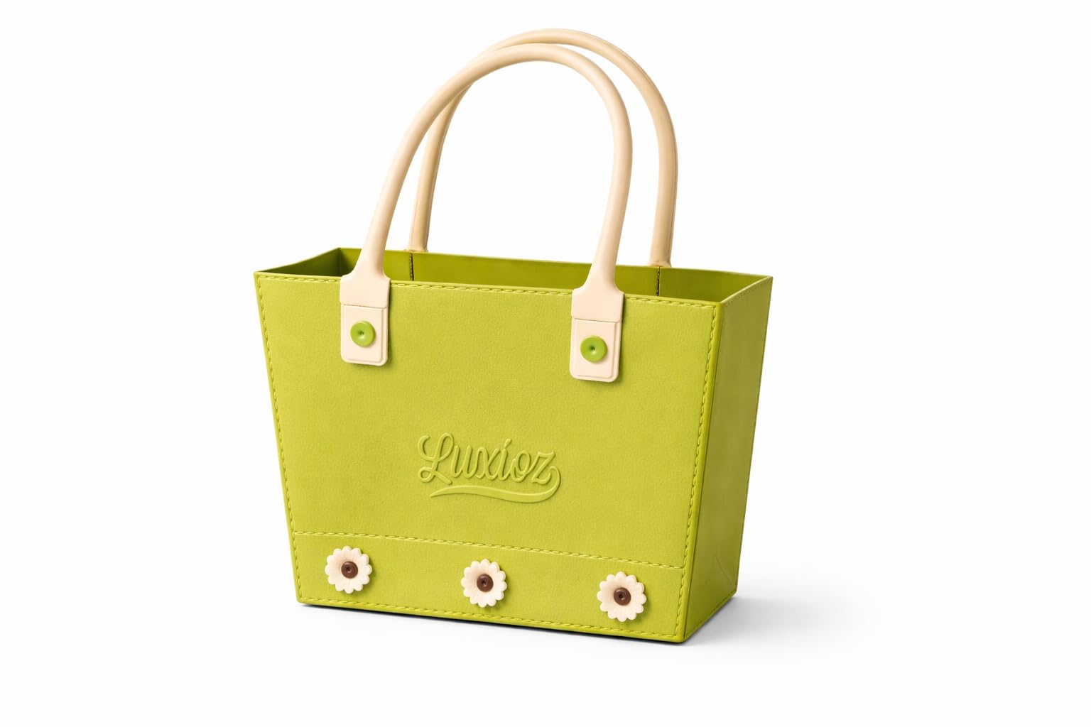 Kitwe Women Stylish Hand-Carried Bag | Small PP Hand Basket for Ladies | Lightweight Waterproof Mini Carry Bag for Shopping Gift & Daily Use. (Green)-picture-28
