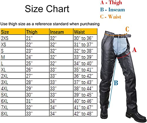Gargoyle Bells C4334-04-XS Motorcycle Leather Chaps thumb #5