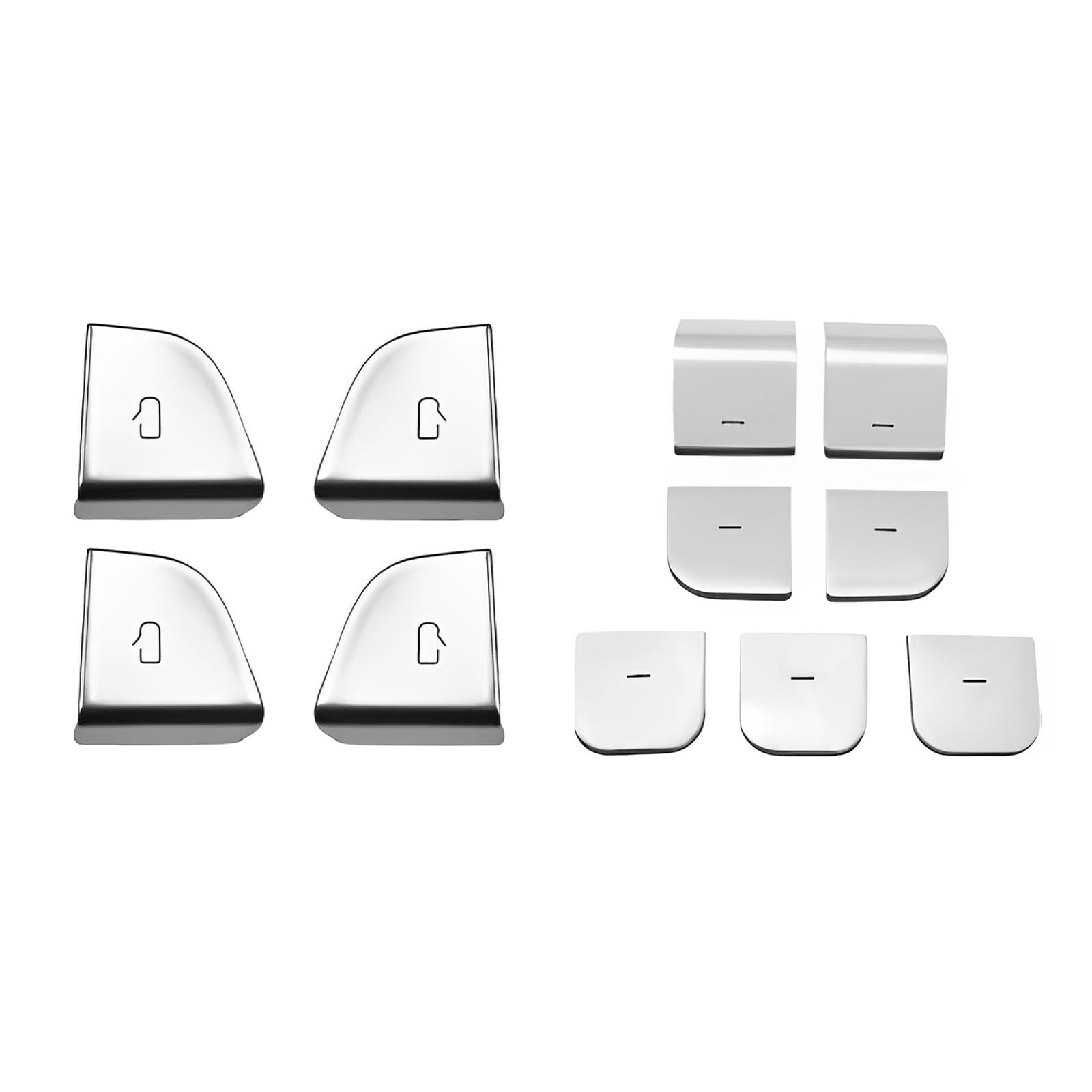 Heenvn Tesla Buttom Sticker Window Switch Covers Decoration for Model Y Juniper Model 3 Highland 2024 2025 Door Open Button Sticker Wrap Tesla