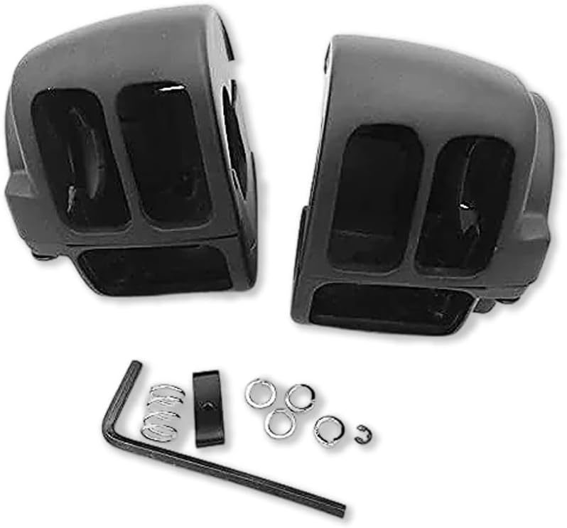 MT265-001-BK Black Switch Housing Cover Compatible with 1996-2012 Harley Sportster 1996-2012 Harley Dyna 1996-2010 Harley Softail 2002-2012 Harley V-Rod