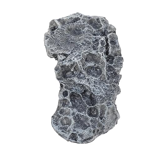 INOOMP カメ用日光浴プラットフォーム 水槽用人工石 テラス 樹脂製 隠れ家兼休息スペース 爬虫類 ケージ アクアリウム対応