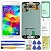 Display Touch Screen (AMOLED) Digitizer Assembly with Home Button for Samsung Galaxy S5 All Models (Unlocked) G900 G900A G900P G900V G900T G900R4 G900F G900H (for Repair Replacement) (Shimmery White)