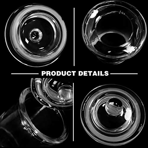 ERYTLLY Glass Food Storage Airtight Jars USDA Approved BPA Free High Borosilicate Glass Cookies Jar Glass Canister Lid Free Dishwasher Safe Canning Jar for Kitchen, Set of 4 - Thumbnail 2