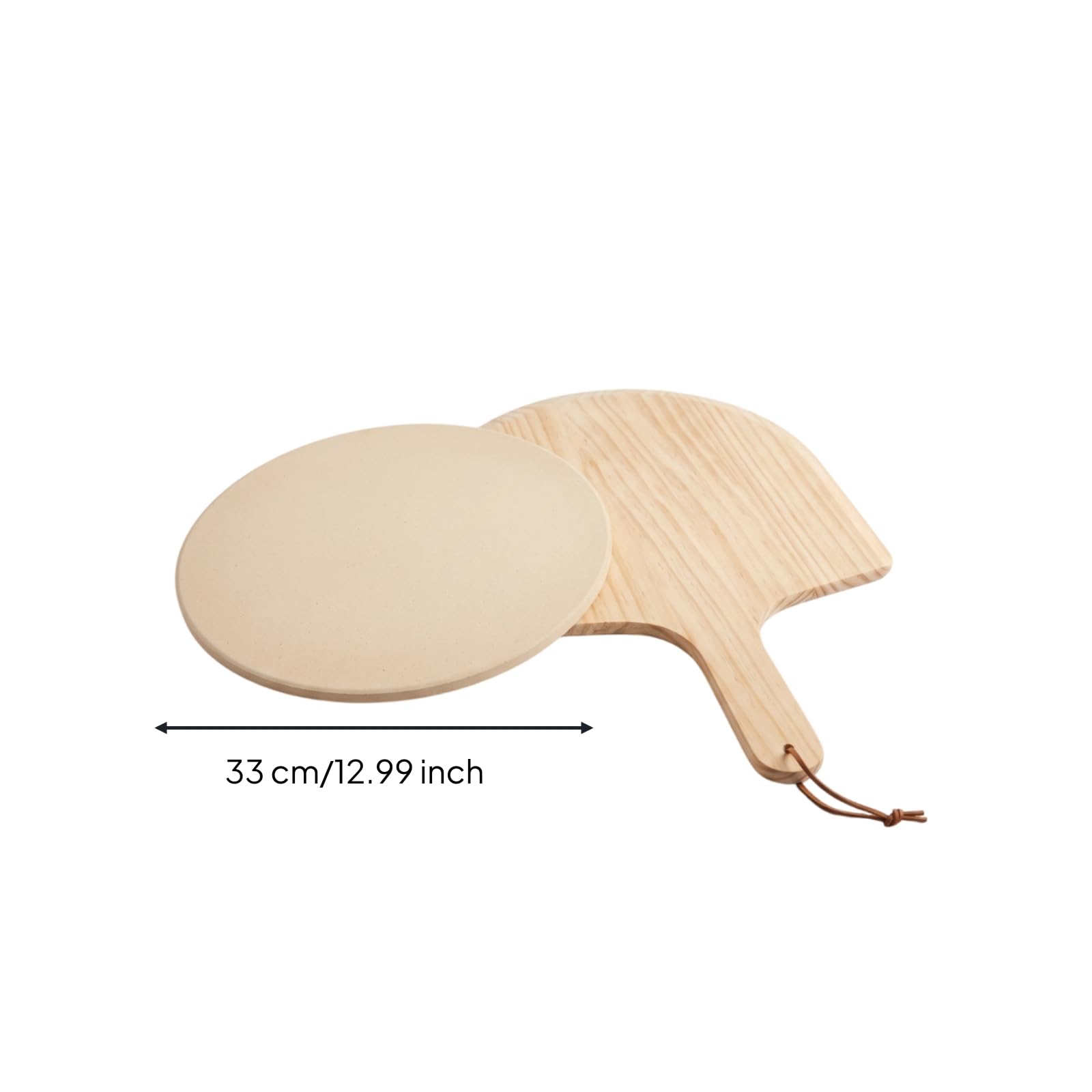 MagiDeal Piedra para de Cocina Refractaria Bandeja para Hornear Base y Pizzas Cordierita Que Soporta Temperaturas Grietas Adecuada para Hornos Convencionales Parrillas Barbacoas