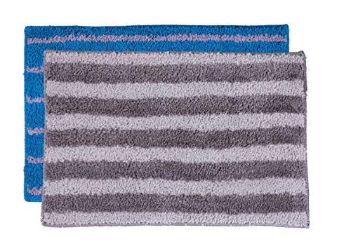 Image of Anti Skid Door Mats Bath Mats for Home and Bathroom (2, Multi 7, 46x72 CM)