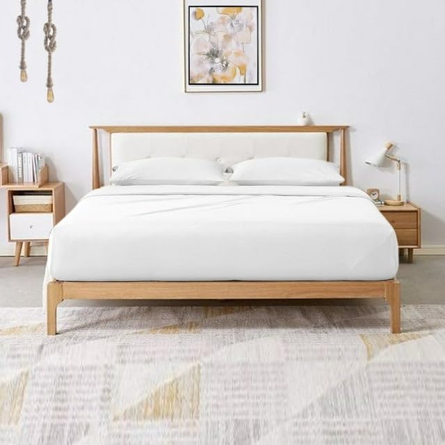 Drap housse canapé lit blanc en coton égyptien 500 fils de qualité supérieure
