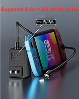 Vista 2 de Adaptador de CA de repuesto y cable HDMI compatible con el nuevo interruptor 5V-1.5A 15V 2.6A