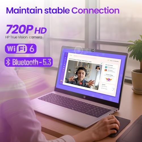 Image of HP 15.6 inch Touchscreen Laptop for Student and Business, Intel 13th Core i3‑1315U (Up to 4.5GHz), Windows 11 Pro, Copilot AI, Wi‑Fi 6, BT 5.3, with 10-in-1 Docking Station Stand(16GB | 512GB) Pack of 5