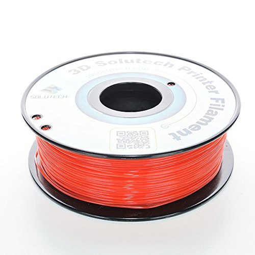 3D Solutech See Through Red 1.75mm PETG 3D Printer Filament 2.2 LBS (1.0KG)