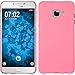 Produktbild PhoneNatic Case kompatibel mit Samsung Galaxy C5 - Hülle rosa gummiert Hard-case + 2 Schutzfolien