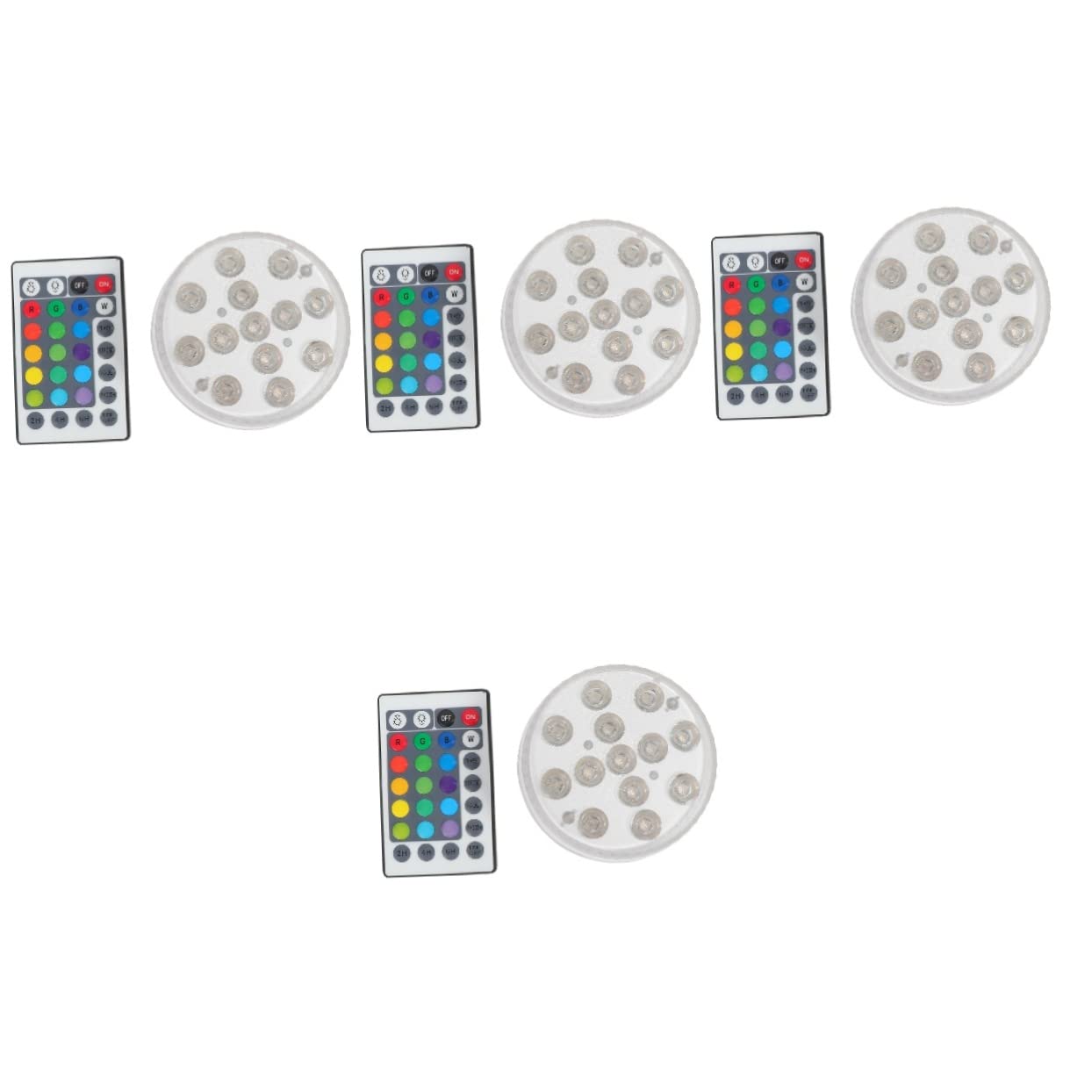 INOOMP 4 Sets Diving Light Battery Led Waterproof Pool Lights Fish Bowl Decorations Inground Pool Lights Submersible Led Strip Lights for Pools Marine Submersible Led Light Strip Aquarium