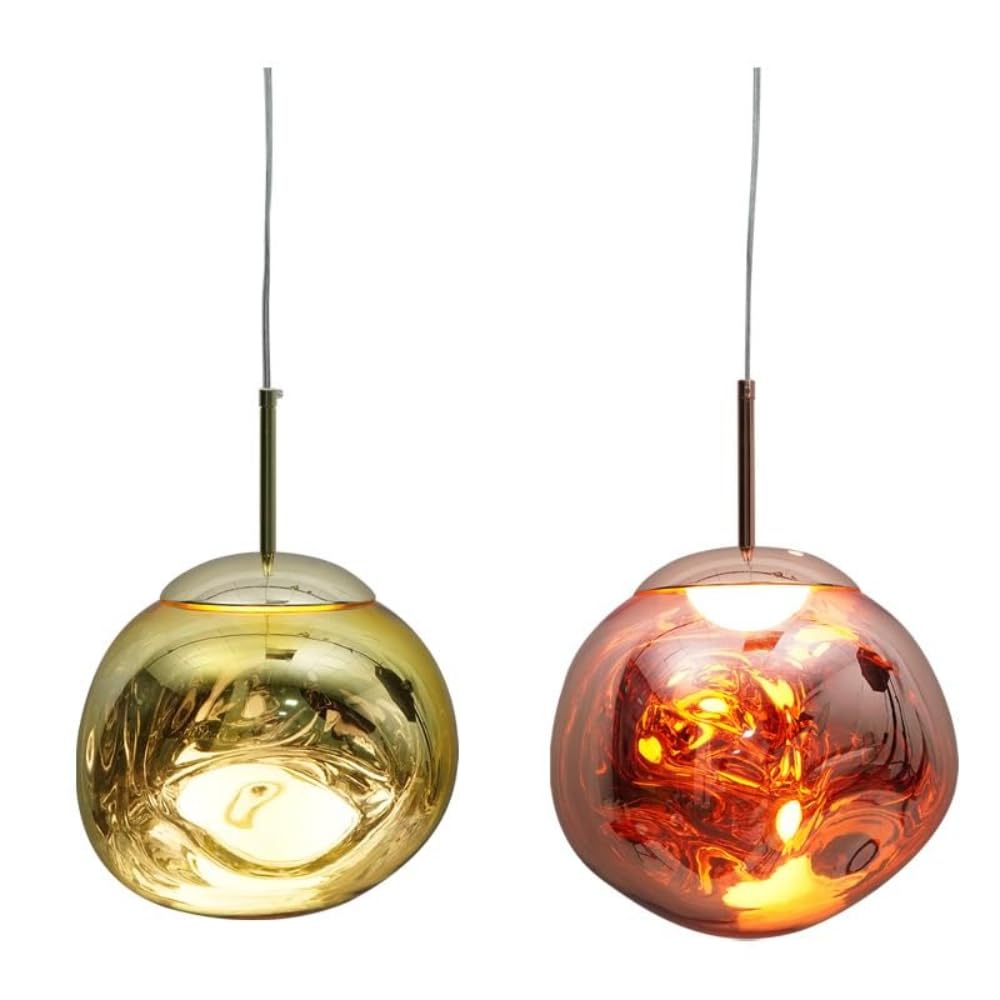 LYMSXAZOU Silver Lava Lamp Pendant Light - Unique Chandelier for Staircase, Villa, Duplex, Living Room, Dining Bar Counter