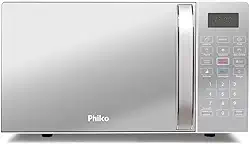 Micro-ondas Philco 20L, 1100W, Branco Espelhado 220V