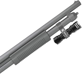 Weltool T5 Compact Tactical Flashlight for Home Safety Outdoor Hunting, Rifle, Shotgun Light Mounted to Remington 870, Mossberg 500, 590 - Crenellated Bezel - IP67 Waterproof