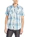Southpole Men's Plaid Woven Short Sleeve Shirt with Fine Plaid Patterns