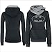Shilanmei Women Cotton Long Sleeve Coat Top Tees Batman Hoodies Sweatshirts (X-Large)